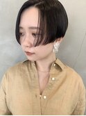 黒髪ハンサムショート前髪なし刈り上げ/自由が丘
