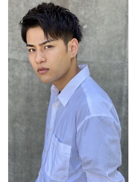 フランクスバーバーリザーブ 人形町店(FRANK’S BARBER RESERVE) かき上げヘアスリークショートウェット’ヘアk