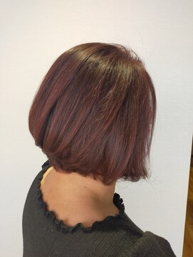 カラールームココ(color room COCO) ワインレッド3Dボブ