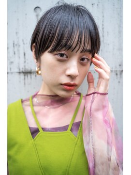 グリーン 町田(green) 黒髪ショート【ワイドバング】