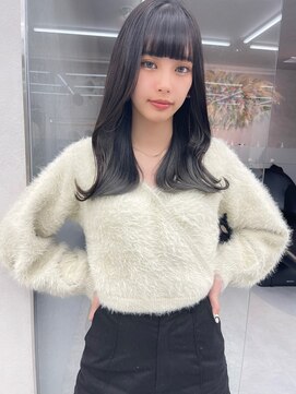 ロンド マーレ 天神大名店(Lond mare) 韓国ヘア　韓国風ヘア　くびれ巻き　顔まわりカット　レイヤー