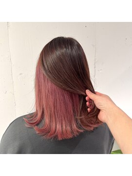 ジードットヘアー(g.hair) inner color×dusty pink