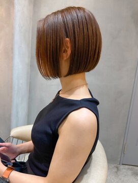 ロンド エスポワール 錦糸町(Lond espoir) 斜めバングデザインカラーシルキーベージュ【錦糸町/ショート】