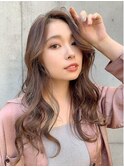 ロングレイヤー×ミルキーベージュ