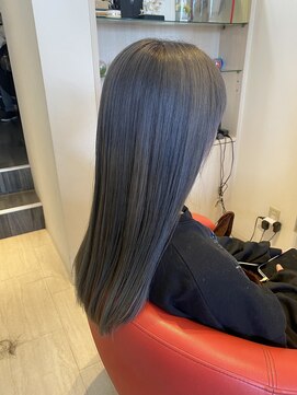 ヘアーリゾートラシックアールプラス(hair resort lachiq R+) 《R+》Wカラー/ラベンダーグレー/ケアブリーチ/学生最後カラー