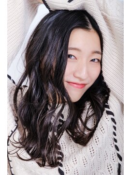 ヘアサロン ナノ(hair salon nano) セミロングでできる波巻きゆるふわカール♪