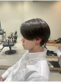 センターパート ニュアンスパーマ