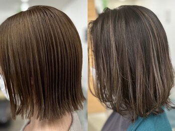 ココロハレル 上板橋駅前店の写真/髪質に合わせて豊富なカラーをご用意◎髪をキレイに保ちながら、艶やかで上品な仕上がりに♪