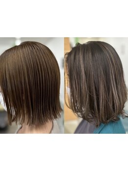 髪質に合わせて豊富なカラーをご用意◎髪をキレイに保ちながら、艶やかで上品な仕上がりに♪