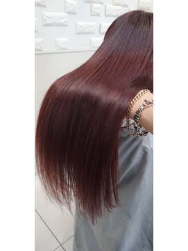 ヘアー&メイク ルナルナ 明和店 HAIR&MAKE LUNA LUNA ピンク系カラー