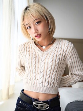 アンジェリカ 大和八木店(ANGELICA) ANGELICA 短髪イメチェンヘア ハイトーンミルクティー