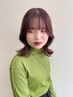 《＋MENU》前髪ストレート＋カット ￥10230→￥9966