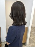 【haif】レイヤーロブ×ラベンダーグレージュ