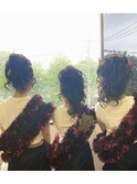 盛り髪３人娘