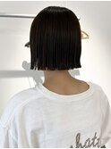 切りっぱなしボブ