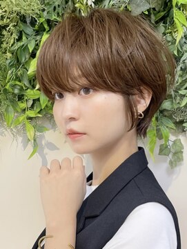 ネイロ 錦糸町(NeiRo) ★前下がりハンサムショートボブパーマ30代40代50代白髪ぼかし