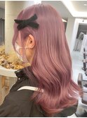 ハイトーンカラーミルクティーベージュピンクベージュ韓国30代