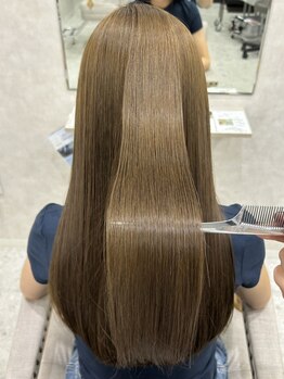 ロエン 西岡崎店(ROEN)の写真/一人ひとりに合わせた髪質改善でお悩み解決★不自然さがなく、元からストレートだったかのような質感に♪