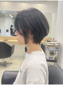 ショート ボブ レイヤーカット 時短セット 可愛い 耳かけ