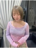 柔らかハイトーンで抜け感up