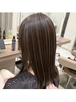 エジョン 八幡山店(Aejon) 大人レイヤーカット白髪ぼかし脱白髪染め40代50代60代