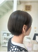 20代30代40代丸みショートボブ髪質改善耳かけまとまり艶ツヤ＊