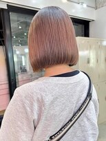 アフターニュース 新潟(afternews)&nbsp;ボブ/ミルクティーベージュカラー/ブリーチ/ダブルカラー/新潟