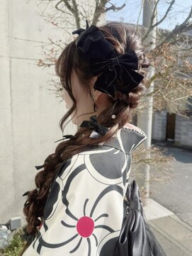 エム インターナショナル 春日部本店(EMU international) ロングを活かした編みおろし