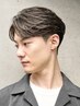 【立体感デザインハイライト◎】メンズカット+メッシュキャップハイライト