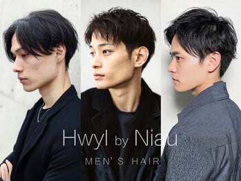 ヒュイル バイ ニアウ(Hwyl by Niau)の写真/《センターパート》×《波巻きスパイラルパーマ》のデザインで、爽やかな印象に＊ビジネスマンにオススメ◎