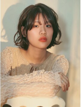 ベレッタ ネヤガワ(veretta. neyagawa) 20代30代/大人ボブ/外ハネカール/ダークグレージュ/抜け感/前髪