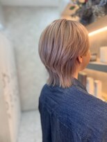 ジーナ オム 札幌(Zina Homme)&nbsp;ニュアンスウルフ＊ブロンドカラー＊メンズ＊Zina Homme札幌