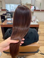 シュシュ 宜野湾店(chou chou)&nbsp;ミルクティーブロンド/ダークブルー/デジタルパーマ/北中城