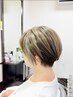 【40代からの白髪・髪質ケア】骨格補正カット+暗めだけど透明感カラー＋TR