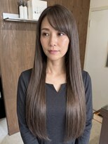 零秒女髪 千里丘店&nbsp;髪質改善で叶える上品セミロング艶髪カラー美髪髪質改善カラー