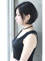 ドアベルヘアリビング(Door Bell hair Living)&nbsp;ブルージュ×前下がりボブ