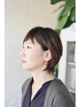 ボタニカル(BOTANICAL) 大人かわいいオン眉バングショート20代30代40代