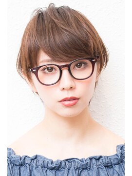 モニカ 西宮北口(Monica) 大人かわいいグレージュ小顔ナチュラルショートボブ