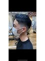 ロアー ヘアー マックイーン 流山おおたかの森店(RAWR hair McQueen) 3ミリ以下からグラデーションが始まるフェードカット♪