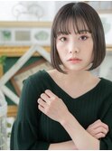 艶髪ナチュラルアッシュ小顔前下がりボブa戸田公園20代30代40代