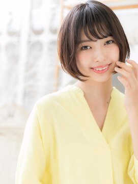 モッズヘア 越谷(mod's hair) ★アッシュブラック大人可愛い前下がりミニボブ20代30代40代★8