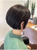 まとまりショートボブ