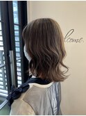 五反田駅美容室☆ハイライト&イヤリング/白髪ぼかし/ベージュ
