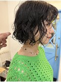 【F.】中崎町20代30代ミニボブくるくるパーマ