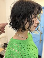 エフ ヘアーアンドリラクゼーション(F. hair & relaxation)&nbsp;【F.】中崎町20代30代ミニボブくるくるパーマ