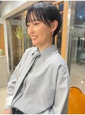 担当　竹橋/ 黒髪耳かけショート
