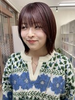 キートス 高知店(kiitos)&nbsp;★くびレイヤーエモージュケアカラー切りっぱなしボブミディ