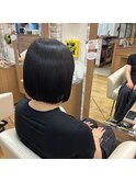 切りっぱなしボブ