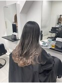 ミルクティーベージュバレイヤージュ