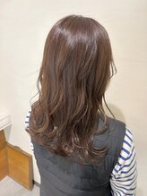 カサネ(KASANE) うるつやカラー　ラベンダーブラウン　ミディアムロング